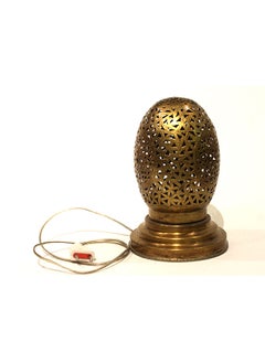 Antique Museum Moroccan Handmade Arabic Traditional Brass Table Lamp  - Image 1