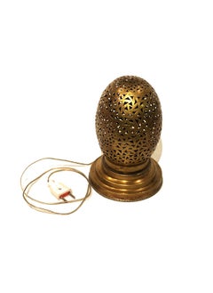 Antique Museum Moroccan Handmade Arabic Traditional Brass Table Lamp  - Image 4