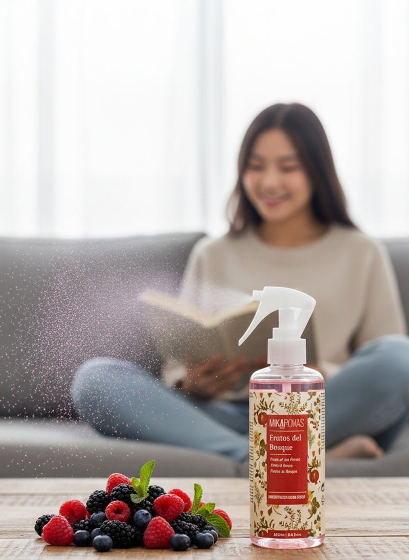 Mikaromas Room Spray  Forest Fruits, 250ml | Long-Lasting Home & Office Air Freshener | Sweet, Juicy & Fruity Berry Fragrance for Fresh, Inviting & Energizing Ambience - Image 4