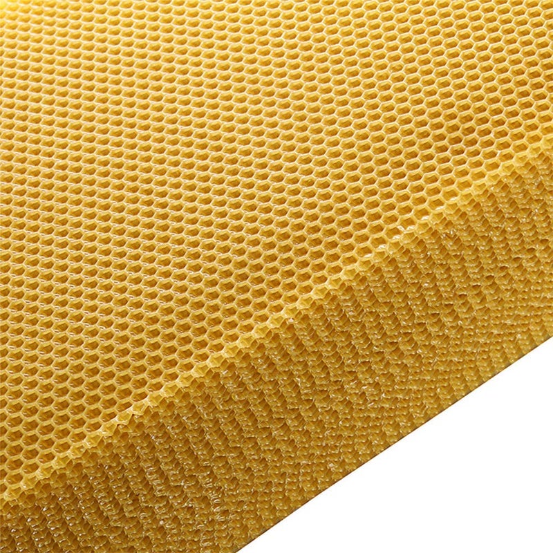 Lifestyle Helpmate Bee Honey Sheets AC/DC Beeswax Honeycomb Sheets Wax Foundation Beekeeping Beeswax Sheet Bee Nest Foundation Wax Sheet Beehive Bed Hive (Sheet-20) 20-Piece - Image 1