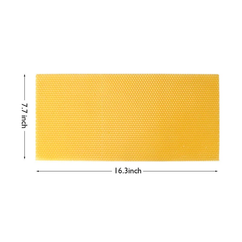 Lifestyle Helpmate Bee Honey Sheets AC/DC Beeswax Honeycomb Sheets Wax Foundation Beekeeping Beeswax Sheet Bee Nest Foundation Wax Sheet Beehive Bed Hive (Sheet-20) 20-Piece - Image 3