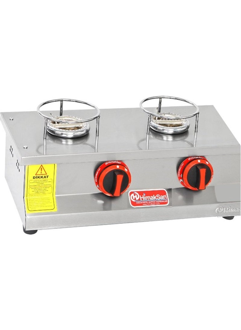 Himaksan Industrial LPG Cylinder 2 Burner Kunefe Oven Machine 