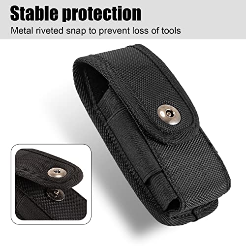 Hersent Multitool Sheath,EDC Pouch,EDC Belt Organizer for Pen/Flashlight/Folding Knife,Knife Sheath Compatible with Wave Surge Raptor,Tactical Pocket Knife Holder, Belt Pouches for Men - Image 2