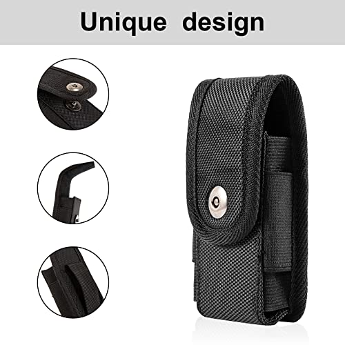 Hersent Multitool Sheath,EDC Pouch,EDC Belt Organizer for Pen/Flashlight/Folding Knife,Knife Sheath Compatible with Wave Surge Raptor,Tactical Pocket Knife Holder, Belt Pouches for Men - Image 4
