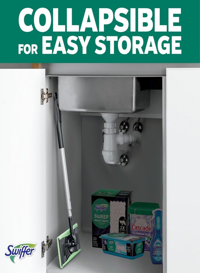 Swiffer مجموعة سويفر للمسح والتنظيف ديلوكس 2 في 1، مجموعة متعددة الأسطح لتنظيف الأرضيات، تتضمن المجموعة جهاز واحد للمسح، 5 قطع قماش جافة ثقيلة، 6 قطع قماش مبللة ثقيلة - Image 5