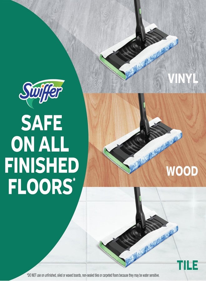 Swiffer مجموعة سويفر للمسح والتنظيف ديلوكس 2 في 1، مجموعة متعددة الأسطح لتنظيف الأرضيات، تتضمن المجموعة جهاز واحد للمسح، 5 قطع قماش جافة ثقيلة، 6 قطع قماش مبللة ثقيلة - Image 4