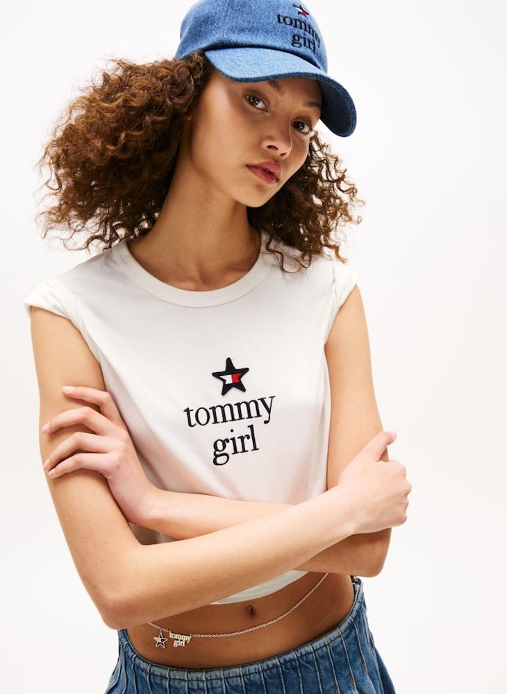 TOMMY JEANS Tommy Girl Graphic Crew Neck T-shirt - Image 2