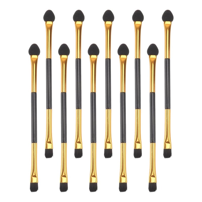 KICHOUSE 20pcs Double-headed Eyeshadow Makeup Brush Set Dual-sided Eye Shadow Cosmetic Brushes for Women Practical Eye Makeup Tool for Blending and Application Portable Kit for Daily Use - Image 1