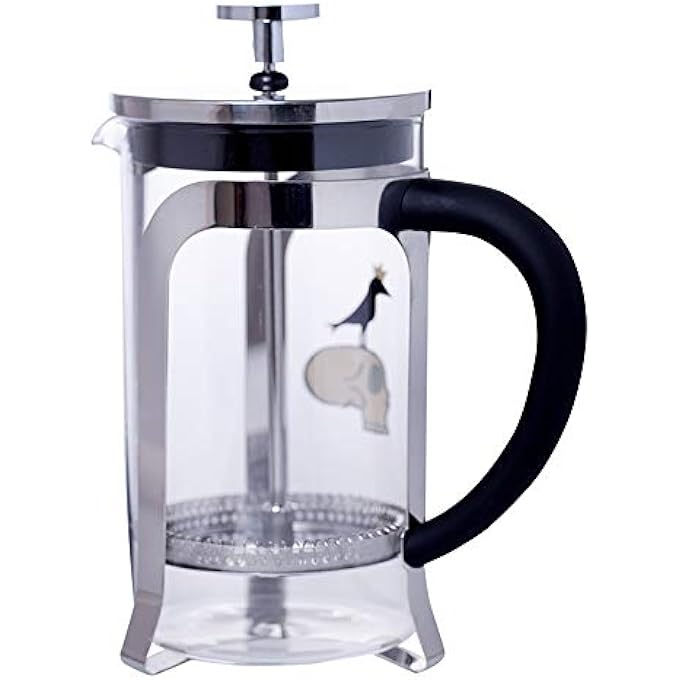 Biggdesign French Press Coffee And Tea Maker Borosilicate Glass Coffee Press Stainless Steel Filter Durable And Heat Resistant Silver 600 Ml 20 Oz - Image 5