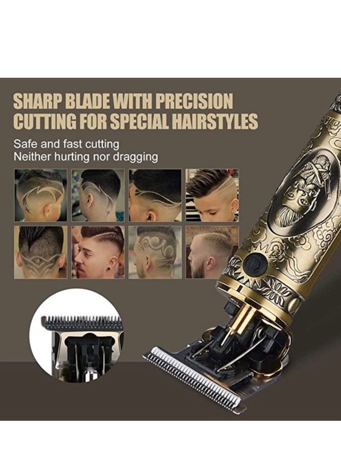 ELTRAZONE Men's Clipper Cordless Hair Clippers, Beard Trimmer Hair Clippers for Men, Professional Cordless Hair Trimmer Precision T-Bladeds - Image 4