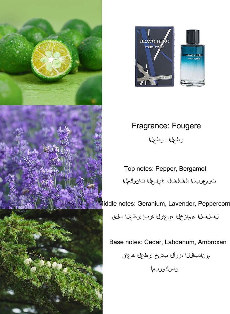 V.V. LOVE BRAVO HERO/Fougere Perfume/100ML  - Image 3