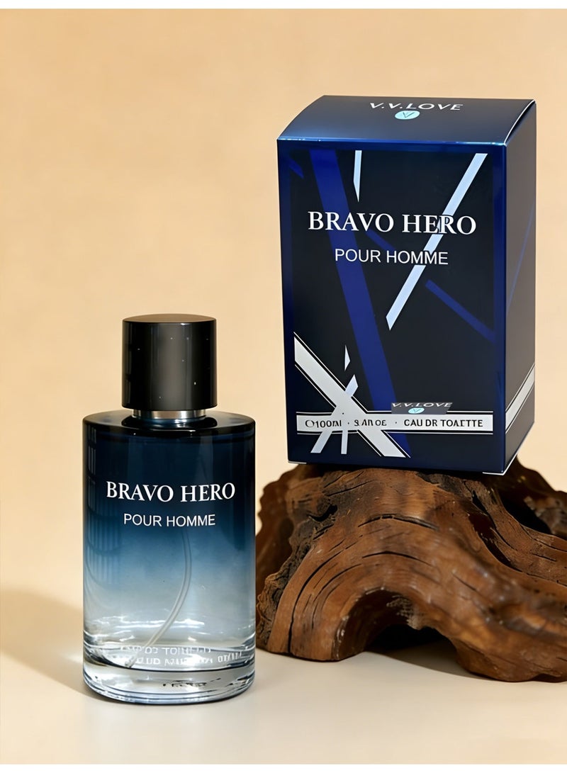 V.V. LOVE V.V.LOVE/BRAVO HERO EAU DE TOILETTE/Fouquid Men's Perfume/100ML - Image 3