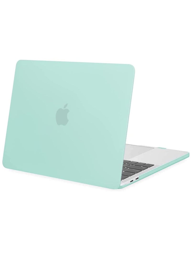 MacBook Pro 13 inch Case M2 /2022 /2021 /2020-2016 A2338 M1 A2251 A2289 A2159 A1989 A1708 A1706 with/Without Touch Bar Plastic Hard Shell & Screen Protector Mint Green