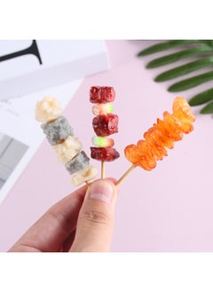 xozgdovg PVC Simulation Food Keychain Fun Squid Whisker Gluten Corn Barbecue String Toy Funny Food Play Model-Color:Squid Whiskers-model  - Image 3