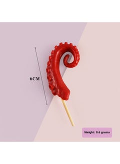 xozgdovg PVC Simulation Food Keychain Fun Squid Whisker Gluten Corn Barbecue String Toy Funny Food Play Model-Color:Squid Whiskers-model  - Image 1