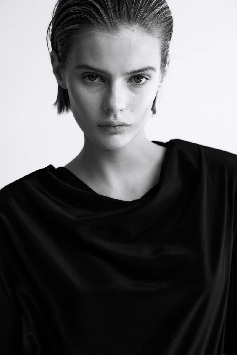 H&M  Flounced cowl-neck dress for Women | Best Price UAE