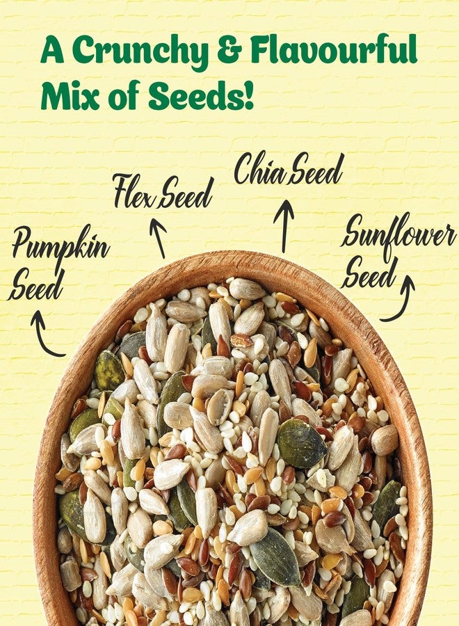 Brew Lab Mix Seeds For Snack 250gm | 4 in 1 Super Seeds Mix of Sunflower, Pumpkin, Flax & Chia Seeds | Mix Seeds for Eating | Diet Snacks | Protein Rich Food - Image 4