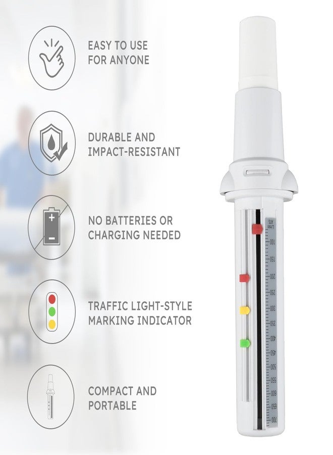 Holdly Mechanical Peak Flow Meter | PEF Tester - Track & Monitor Peak Expiratory Flow Changes - Image 2