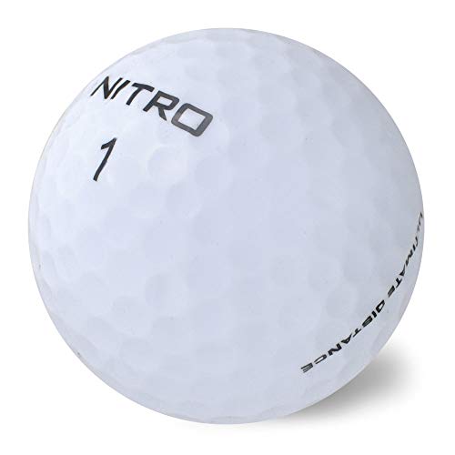 Nitro Long Distance High-Durability Golf Balls (15PK) All Levels Ultimate Distance Titanium Core High Velocity Great Stop & Sticking Ability Golf Balls USGA Approved-Total of 15-White - Image 2