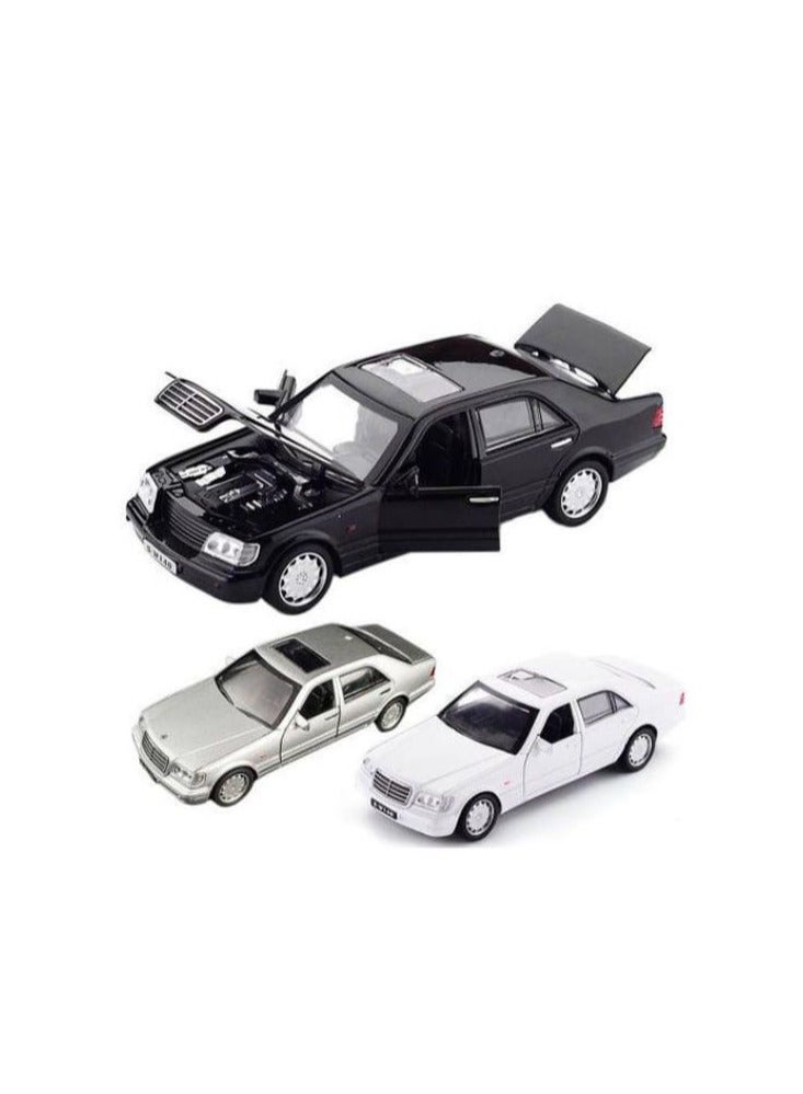 "Luxury metal Mercedes with an elegant gray color, movable doors, trunk, and hood, realistic sounds with headlight illumination, sunroof, fast rubber wheels, and a length of 16 cm!" - Image 2