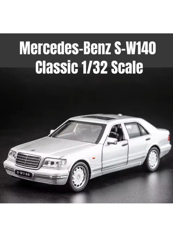 "Luxury metal Mercedes with an elegant gray color, movable doors, trunk, and hood, realistic sounds with headlight illumination, sunroof, fast rubber wheels, and a length of 16 cm!" - Image 3