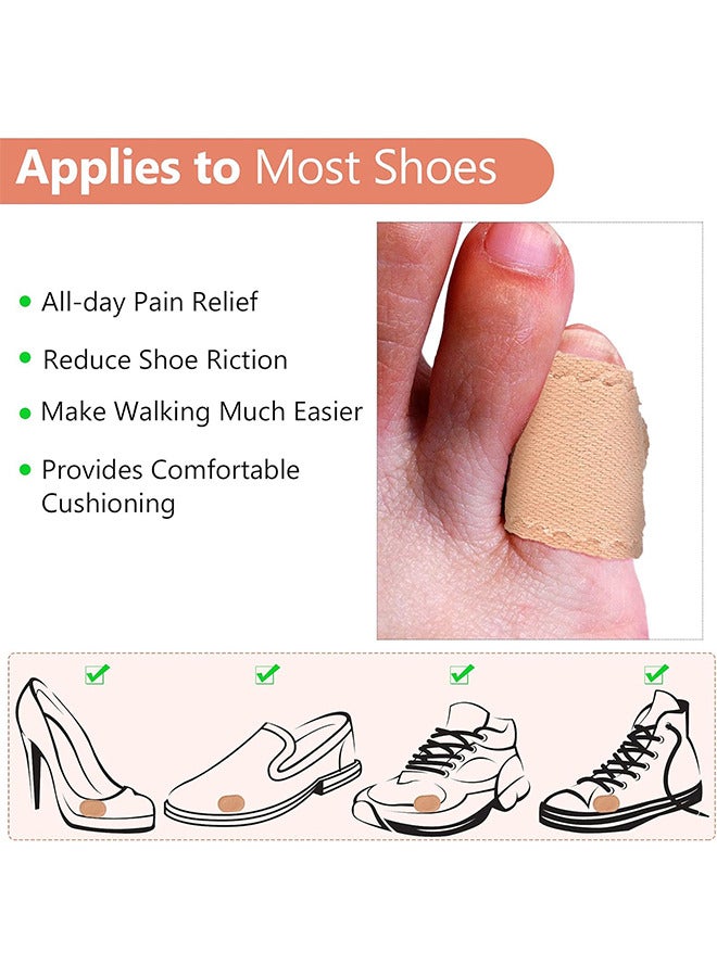 12 قطعة وسادات الورم ، واقي القدم ذاتي اللصق ، وسادات رغوة القدم لون البشرة إكسسوارات الأحذية ، وسادات الكعب ، للجنسين لتقليل الاحتكاك ، النسيج ، الخدوش ، شريط تخفيف الآلام - Image 5