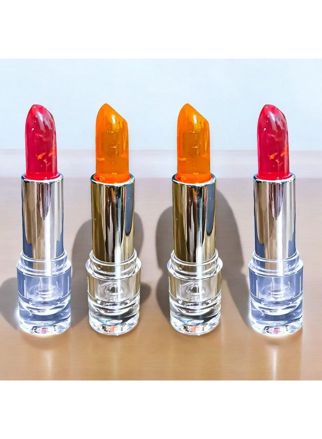 Lui Pui LUIPUI Long Lasting Super Natural Pink Color Changing Combo Lipstick, (pack of 4) - Image 1