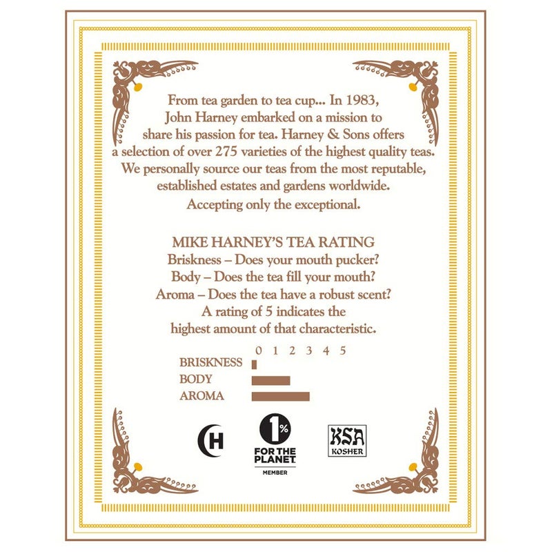 Harney & Sons Chamomile Herbal Tea, Classic Tin, 20 Sachets, white - Image 4