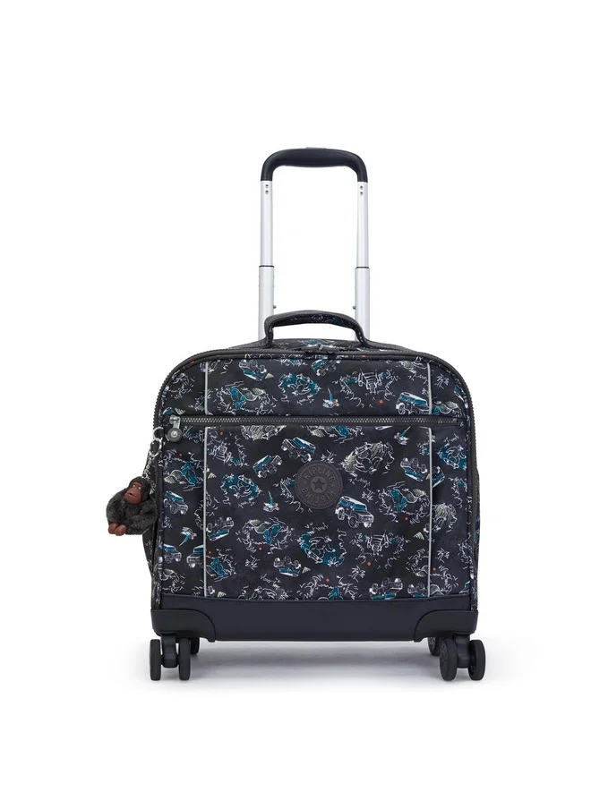 kipling New Storia Jungle Fun Race Large Wheeled Bag