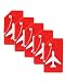 Gostwo 5 Pack Silicone Luggage Tag for Suitcases with Stainless Loop TSA Approved Privacy Protection Travel Essentials Bag Tags by Gostwo Red - Image 2
