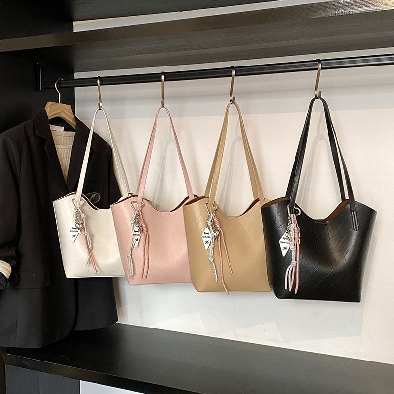 Korean Style Large Capacity Portable Tote Bag Women'S Fashionable Casual All-Match Work Commuter Shoulder Underarm Bag - Image 5