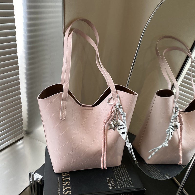 Korean Style Large Capacity Portable Tote Bag Women'S Fashionable Casual All-Match Work Commuter Shoulder Underarm Bag - Image 3