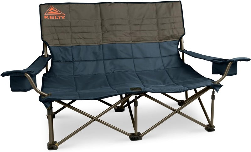 Kelty Low Loveseat Double 2 Person Camping Chair Two Person Foldable Seat for Festivals Concerts Tailgates Beach Days Low Seat Height - Image 1