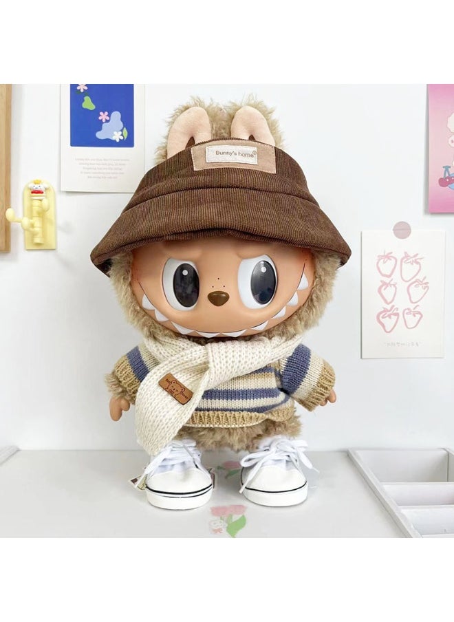 LABUBU 38cm Plush Doll Clothing for Labubu - Outfit Only, Doll Not Included 