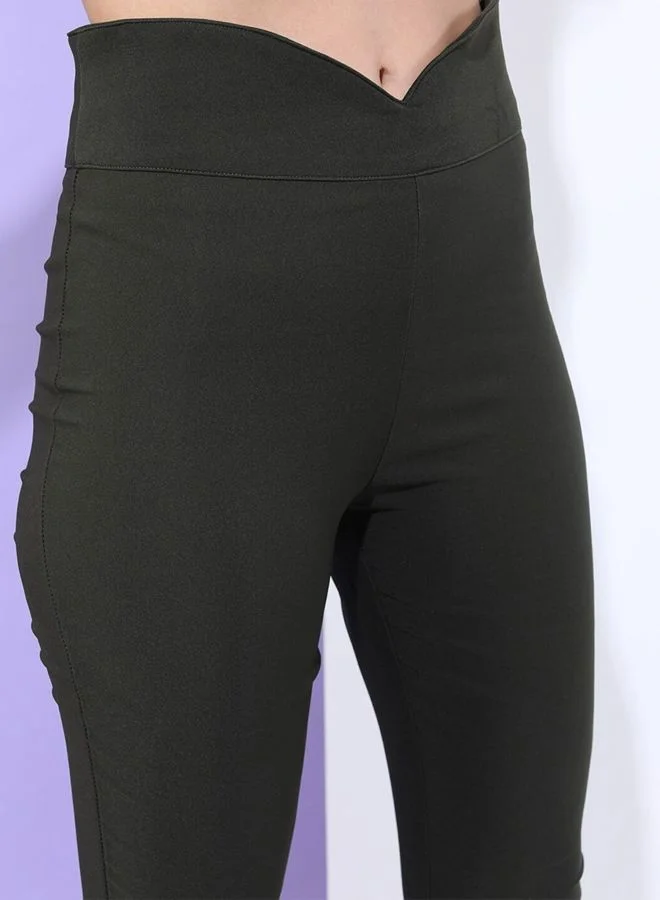 Freehand  Women Skinny Fit Solid High Rise Jegging for Women | Best Price UAE