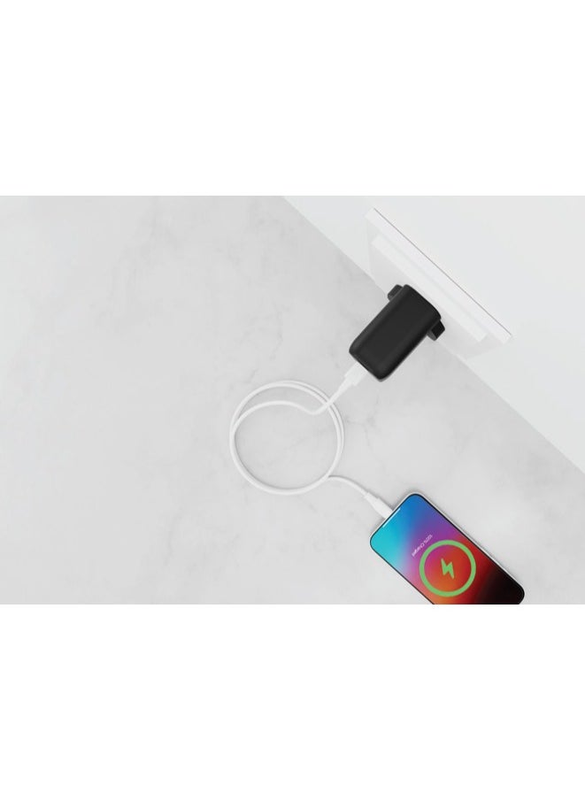 Powerology Power Sync Flex USB-A to USB-C PD 20W and 1.2m Cable / High-Speed Charging / Power + Sync / High-Speed 480Mbps Data Transfer - White  - Image 2