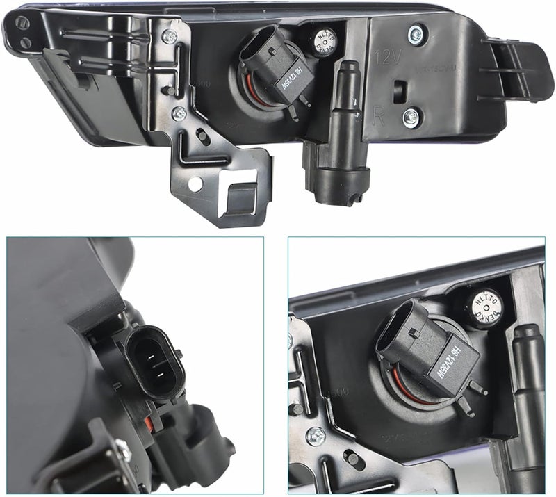 ANTUKO 2Pcs Clear Lens Front Driving Fog Light Assembly with Bulbs and Switch Wiring Kit for CR-V/CRV 2015-2016 - Image 4