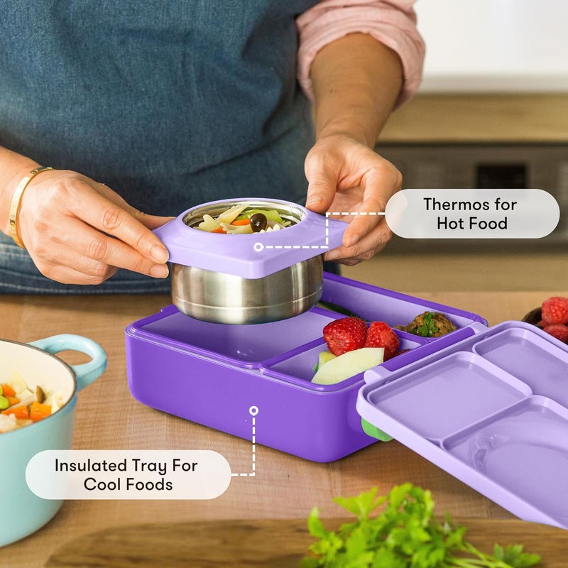 OMIE Box Kids Bento Lunch Box, Stainless Steel Bowl, 250ml, New Colour (Lilac Purple) - Image 5