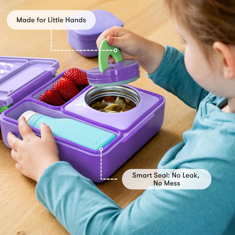 OMIE Box Kids Bento Lunch Box, Stainless Steel Bowl, 250ml, New Colour (Lilac Purple) - Image 4