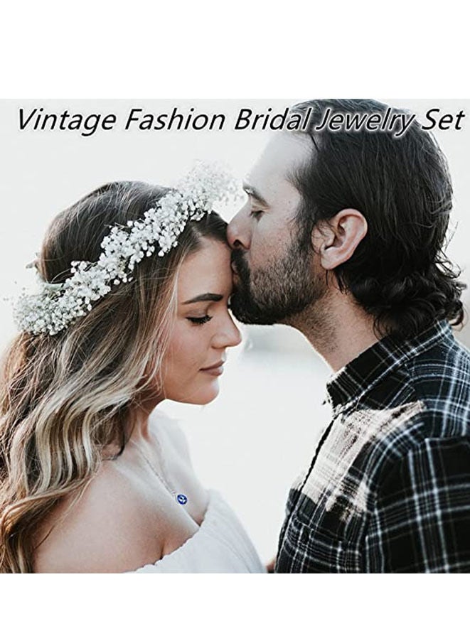 Austrian Crystal Teardrop Pendant Necklace And Earrings Set - Image 2