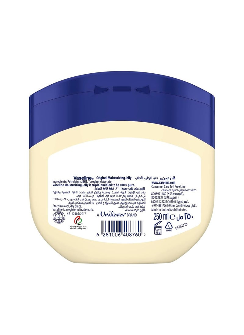 Vaseline Original Moisturizing Petroleum Jelly 250ml  - Image 2