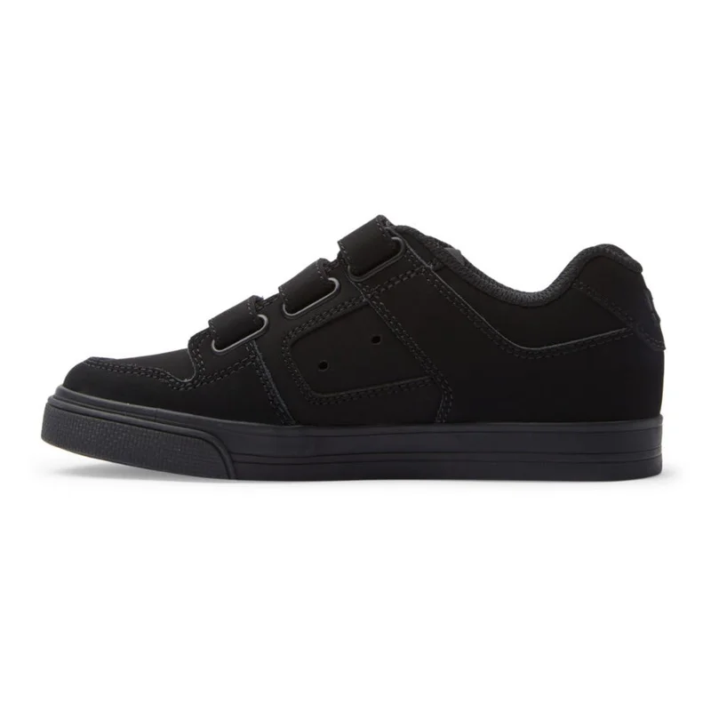 DC Shoes Black Pure Velcro Shoe - Kids for Men | Best Price UAE