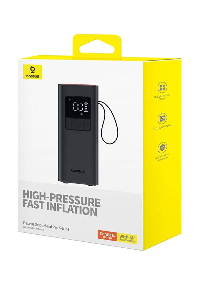 Baseus Baseus SuperMini Pro Series Wireless Car Inflator Cluster Black - Image 1