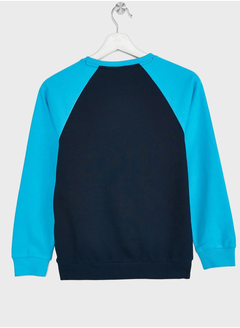 NAME IT - Kids Colorblock Sweatshirt - Image 1