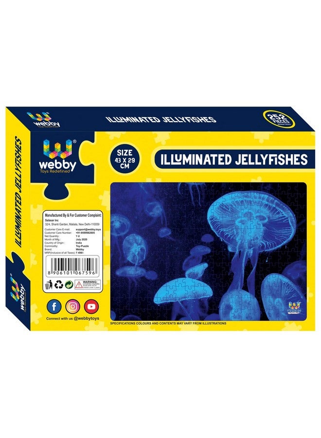 Webby Kids Illuminated Jellyfishes Jigsaw Puzzle, 252 Pieces - Image 5