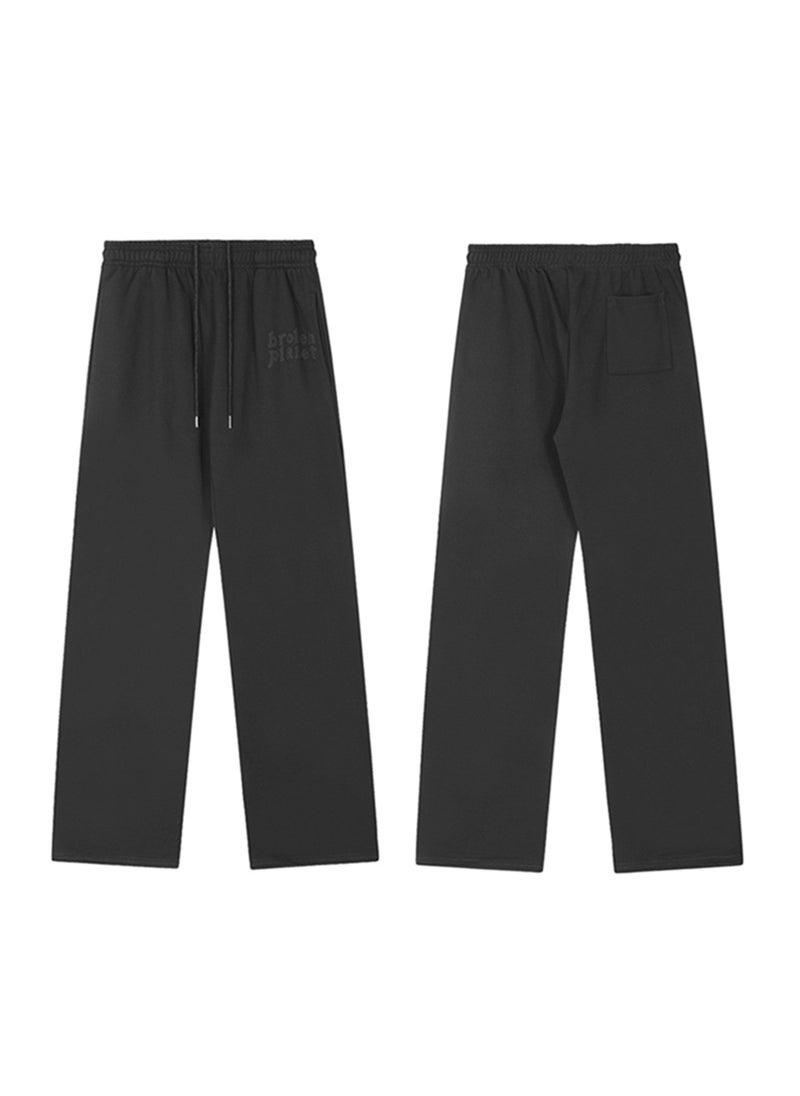 Generic - Broken Planet MarketBP American Trendy Brand Mens and Womens Casual Loose Long Pants High Street Hip Hop Style BP320-Black-Black - Image 1