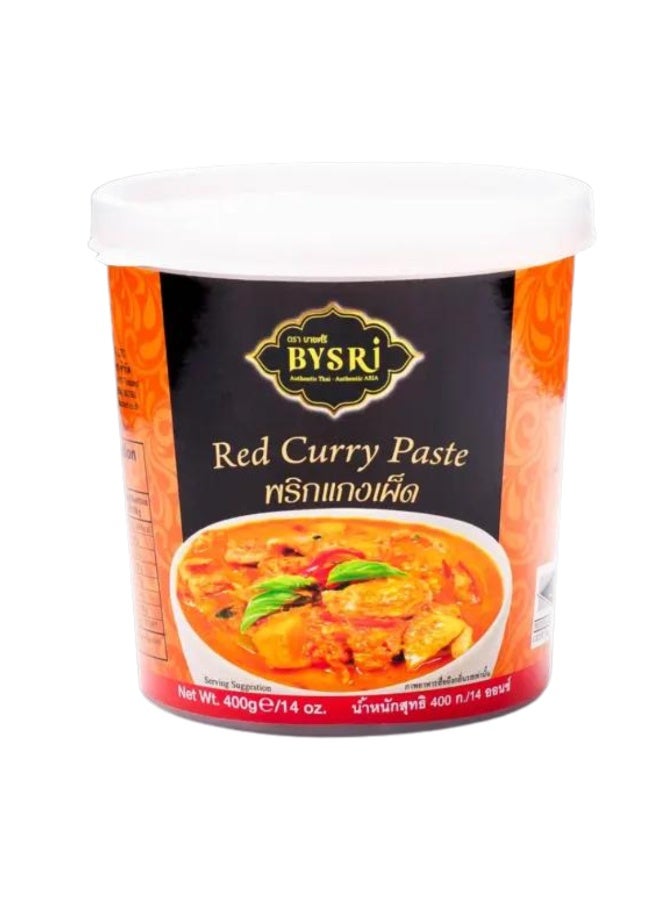 BYSRI Red Curry Paste 400g | Authentic Thai Curry Paste for Curries, Stir-Fry & Marinades - Image 1