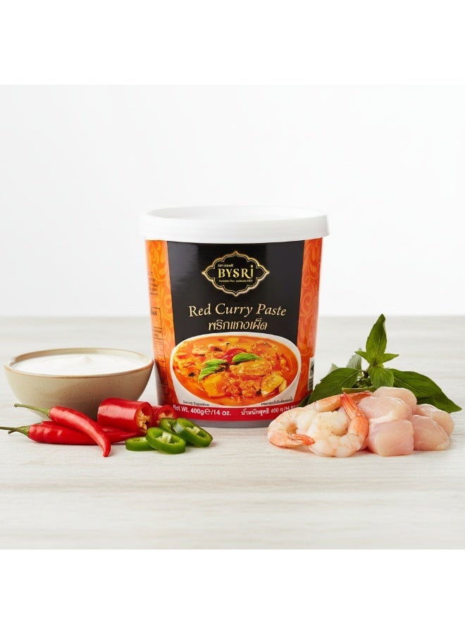 BYSRI Red Curry Paste 400g | Authentic Thai Curry Paste for Curries, Stir-Fry & Marinades - Image 2