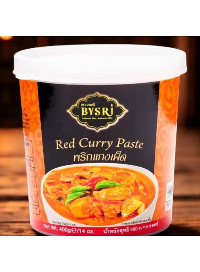 BYSRI Red Curry Paste 400g | Authentic Thai Curry Paste for Curries, Stir-Fry & Marinades - Image 3