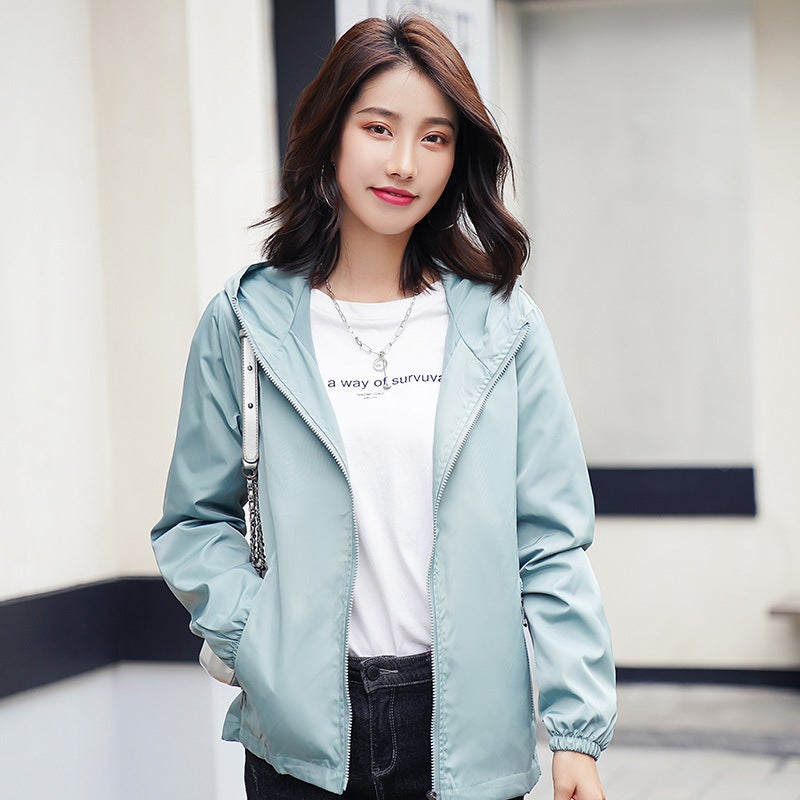Sunscreen Windproof Coat For Men And Women 2025 Windbreaker Hooded Thin Sunscreen Coat Top - Image 3